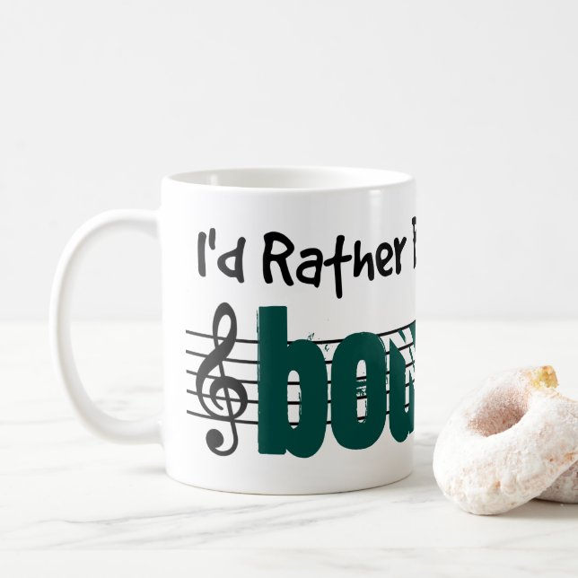 Ich würde lieber meine Bouzouki spielen Kaffeetasse (Mit Donut)