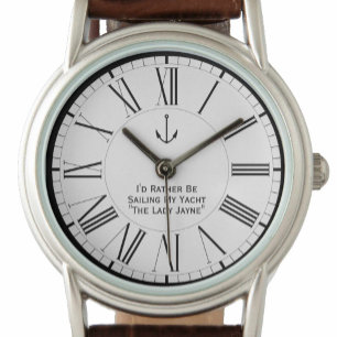 Ich würde lieber meine Yacht segeln Armbanduhr