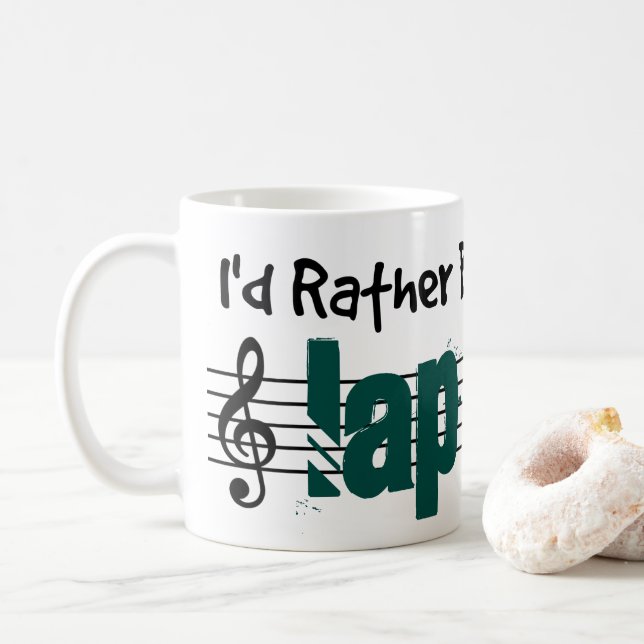 Ich würde lieber meinen Latestahl spielen Kaffeetasse (Mit Donut)