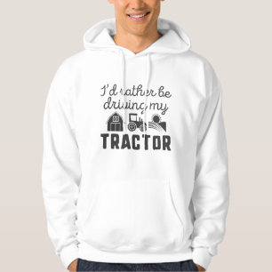 Ich würde lieber meinen Traktor fahren Hoodie