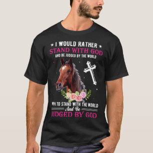 Ich würde lieber mit einem lustigen Pferdegeschenk T-Shirt