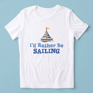 Ich würde lieber mit einem Segelboot-Shirt segeln Tri-Blend Shirt