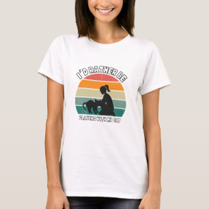 Ich würde lieber mit meiner Katze spielen T-Shirt