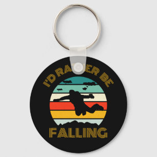 Ich würde lieber mit Vintage-Skydiving fallen Schlüsselanhänger