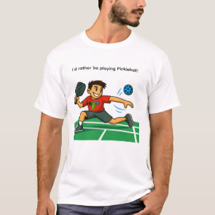 Ich würde lieber Pickleball spielen T-Shirt
