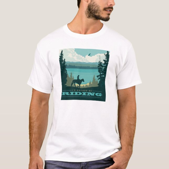Ich würde lieber reiten T-Shirt (Vorderseite)
