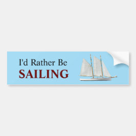 Ich würde lieber segeln autoaufkleber