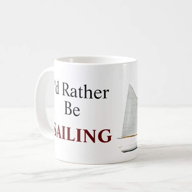 Ich würde lieber segeln kaffeetasse (Vorderseite Links)