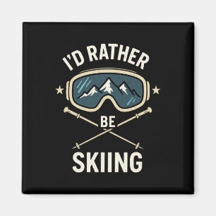 Ich würde lieber Ski fahren - Freestyle-Ski-Trip Magnet