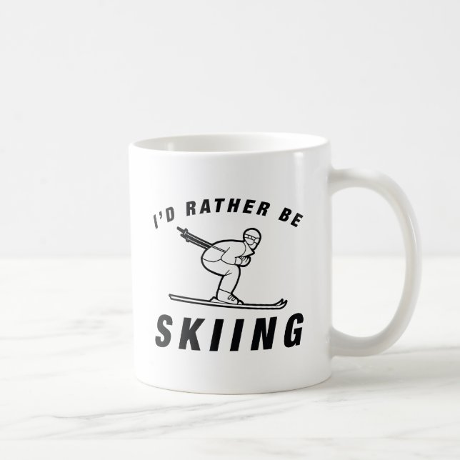 Ich würde lieber Skifahren Kaffeetasse (Rechts)