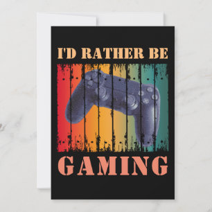 ICH WÜRDE LIEBER SPIELEN EINLADUNG