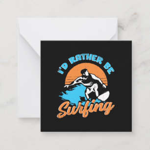 Ich würde lieber surfen mitteilungskarte