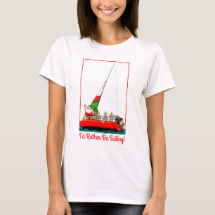Ich würde lieber zu Weihnachten mit dem Weihnachts T-Shirt