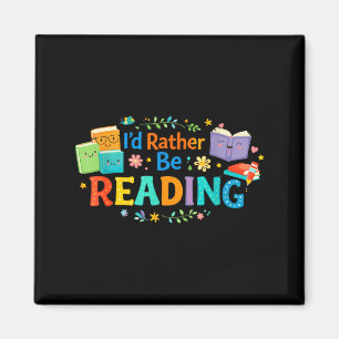 Ich würde lustiges Bücher liebender cooler Lehrer Magnet