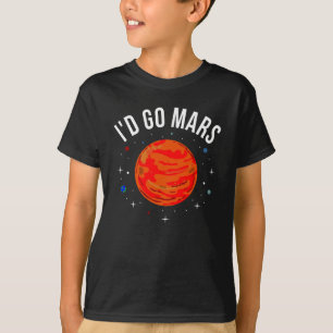 Ich würde Mars und NASA-Astronaut-Raumfahrten Spa T-Shirt