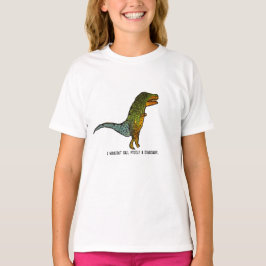 Ich würde mich keinen lustigen Dinosaurier-Slogan T-Shirt