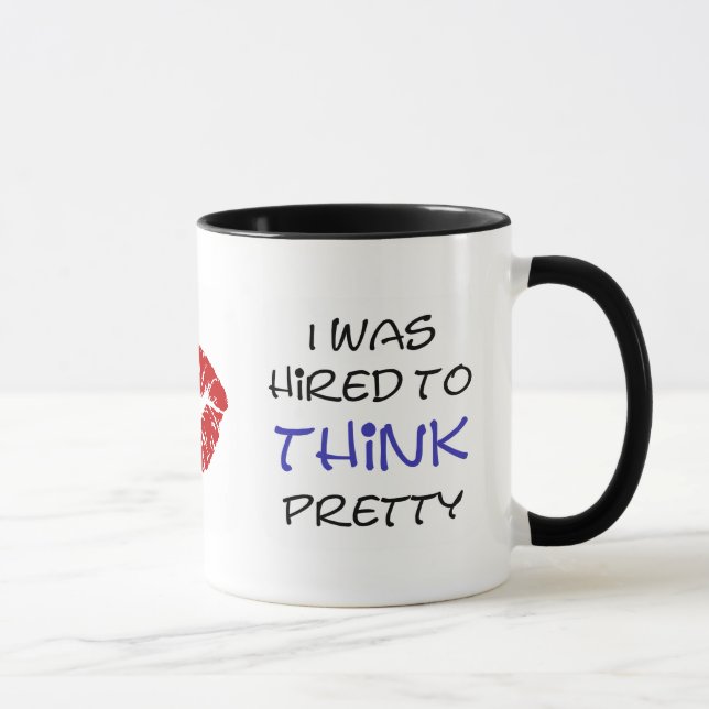 Ich wurde nicht für meine Blicke… eingestellt Tasse (Rechts)
