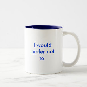 Ich würde nicht gegenüber bevorzugen zweifarbige tasse