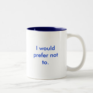 Ich würde nicht gegenüber bevorzugen zweifarbige tasse