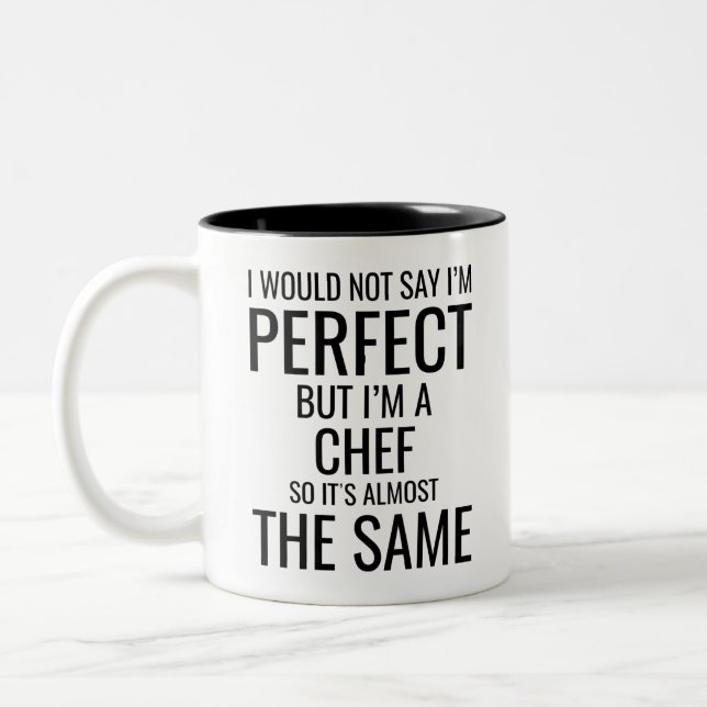 Ich würde nicht sagen, dass ich perfekt bin, aber  zweifarbige tasse (Links)