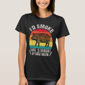 Ich würde rauchen, dass Retro-Grillen T Fleisch Sm T-Shirt