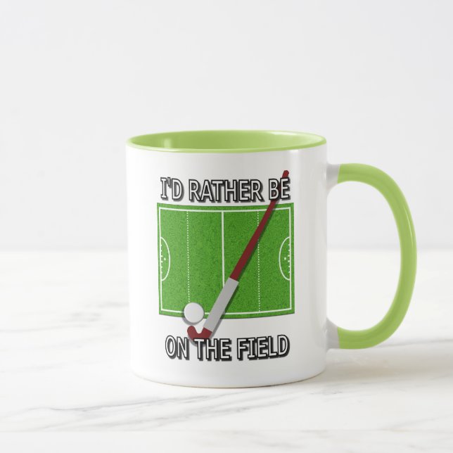 Ich würde sein eher auf dem Feld (Hockey) Tasse (Rechts)