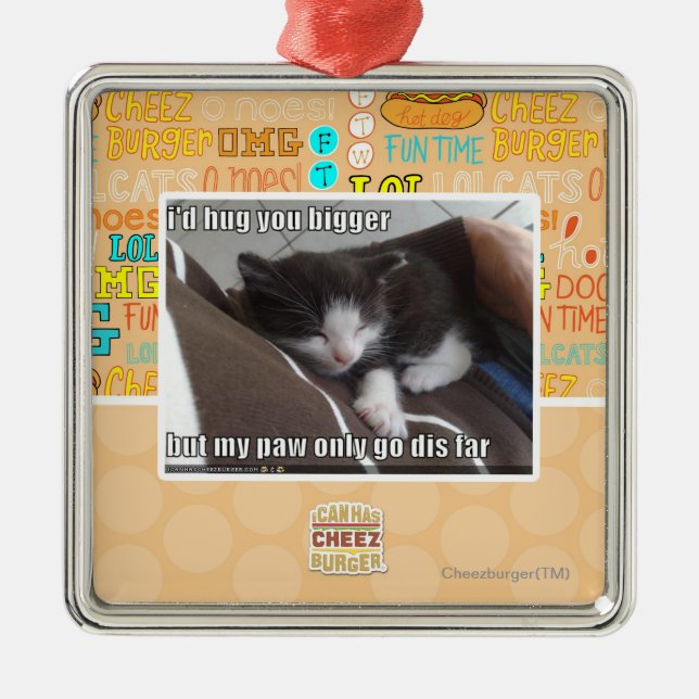 Ich würde Sie größer umarmen Ornament Aus Metall (Vorne)