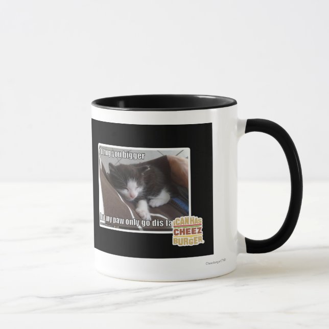 Ich würde Sie größer umarmen Tasse (Rechts)