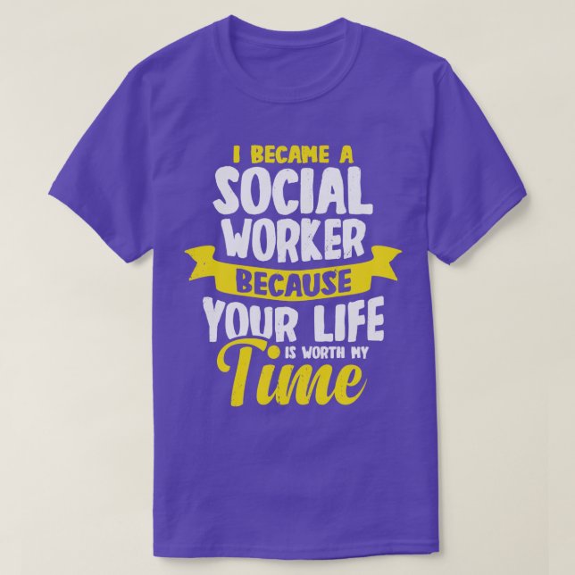 Ich wurde Sozialarbeiter T-Shirt (Design vorne)