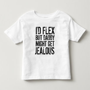 Ich würde spielen, aber Papa könnte eifersüchti Kleinkind T-shirt