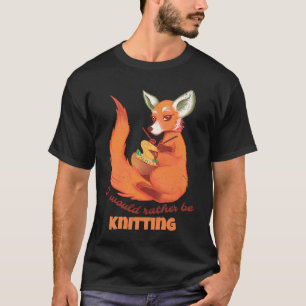 Ich würde Strick lieber sarkastisch knettieren T-Shirt