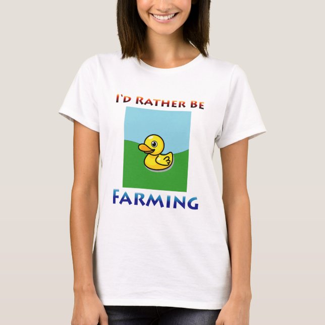 ich würde vielmehr bewirtschaften T-Shirt (Vorderseite)