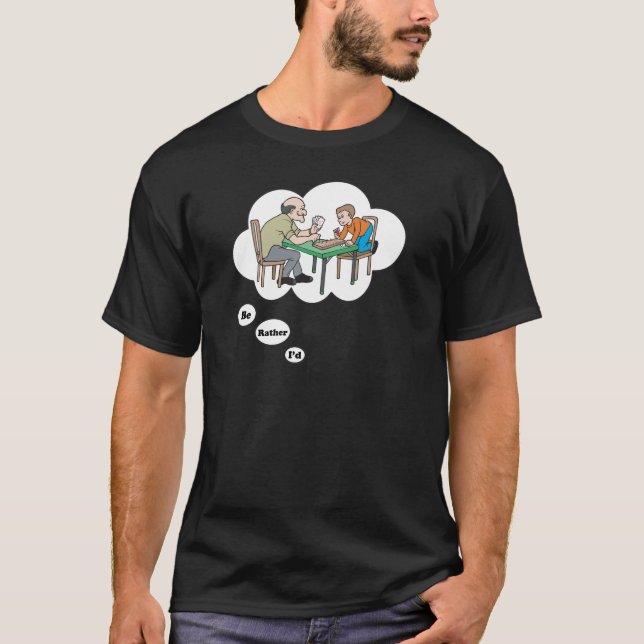 Ich würde vielmehr Cribbage spielen T-Shirt (Vorderseite)