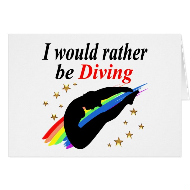 ICH WÜRDE VIELMEHR DIVING MIRL DESIGN (Vorderseite (Horizontal))