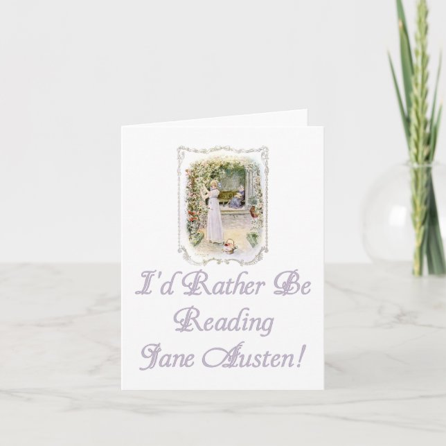 Ich würde vielmehr Jane Austen lesen! Karte (Vorderseite)