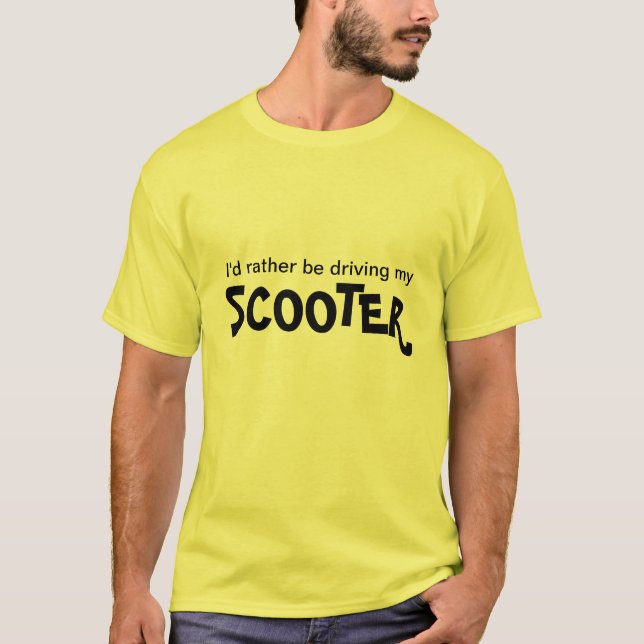 Ich würde vielmehr meinen Roller fahren T-Shirt (Vorderseite)