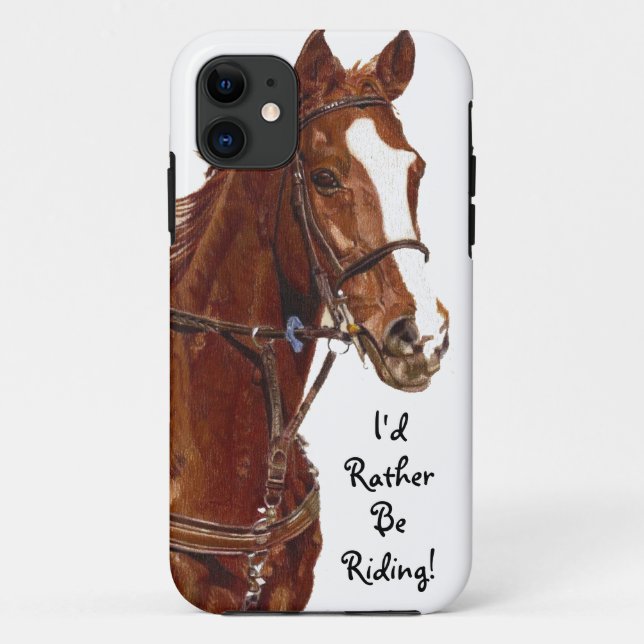 Ich würde vielmehr reiten! PferdeCase-Mate-Fall Case-Mate iPhone Hülle (Rückseite)