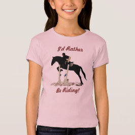 Ich würde vielmehr reiten! Reiter scherzt T - T-Shirt