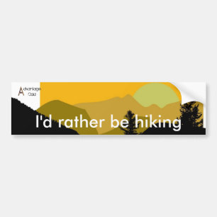 Ich würde vielmehr wandern autoaufkleber