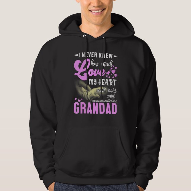 Ich wusste nie, wie viel Liebe mein Herz Gra halte Hoodie (Vorderseite)