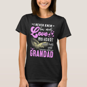 Ich wusste nie, wie viel Liebe mein Herz Gra halte T-Shirt