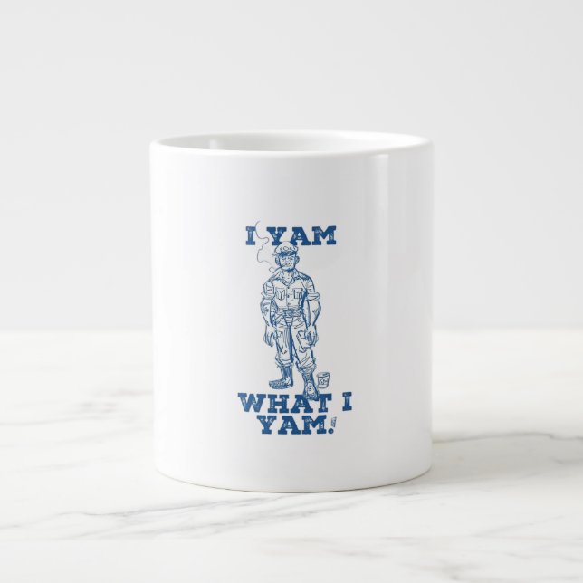 Ich Yam, was ich bin. Entwurf Jumbo-Tasse (Vorderseite)