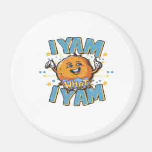 Ich Yam, was ich klassisches Design für Erntedank Magnet