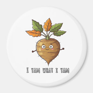 Ich Yam, was ich lese Niedlich und gemütlich Autum Magnet