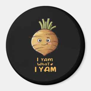Ich Yam, was ich lese Niedlich und gemütlich Autum Magnet