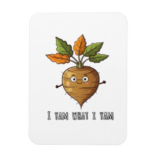 Ich Yam, was ich lese Niedlich und gemütlich Autum Magnet