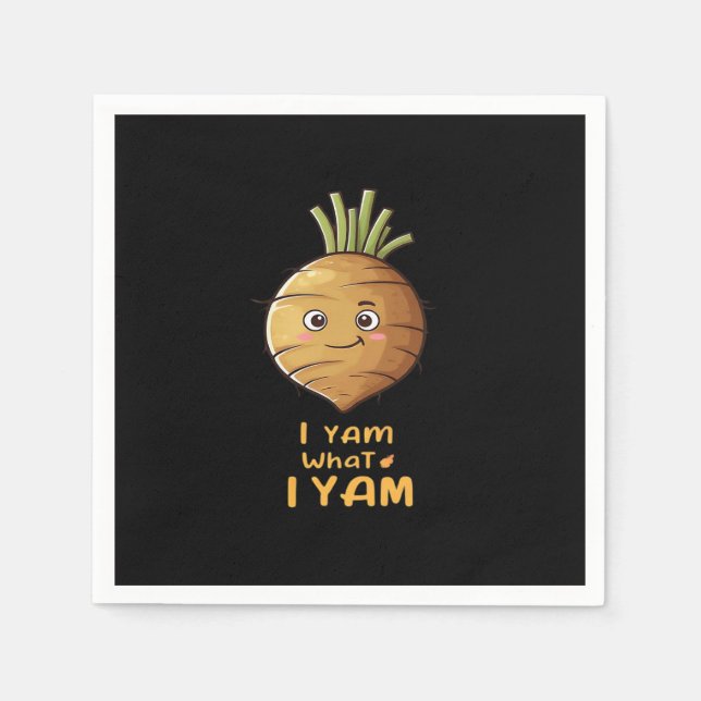 Ich Yam, was ich lese Niedlich und gemütlich Autum Serviette (Vorderseite)