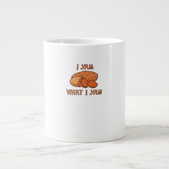 Ich Yam, was ich Yam Classic Funny Basic Jumbo-Tasse (Vorderseite)