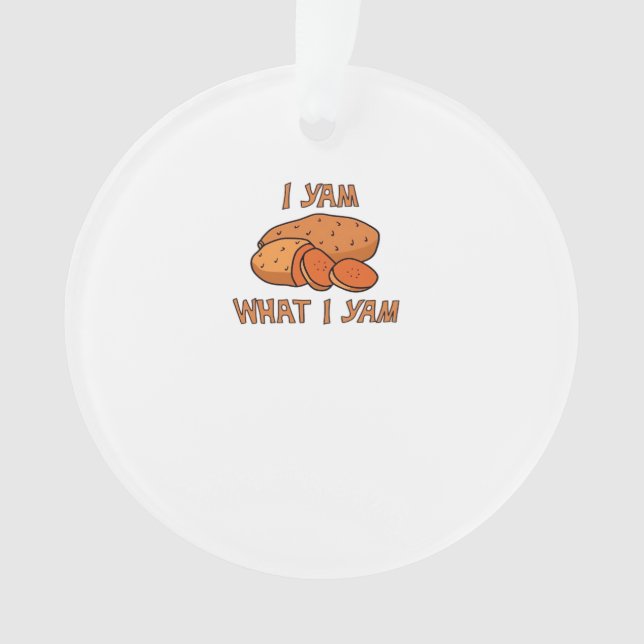 Ich Yam, was ich Yam Classic Funny Basic Ornament (Vorderseite)