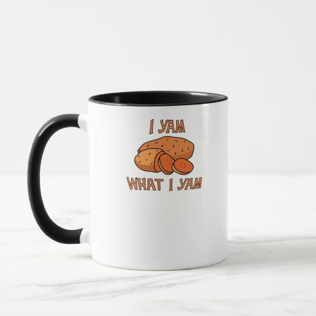 Ich Yam, was ich Yam Classic Funny Basic Tasse (Links)